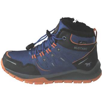 Mustang Schnür Boots in blau
