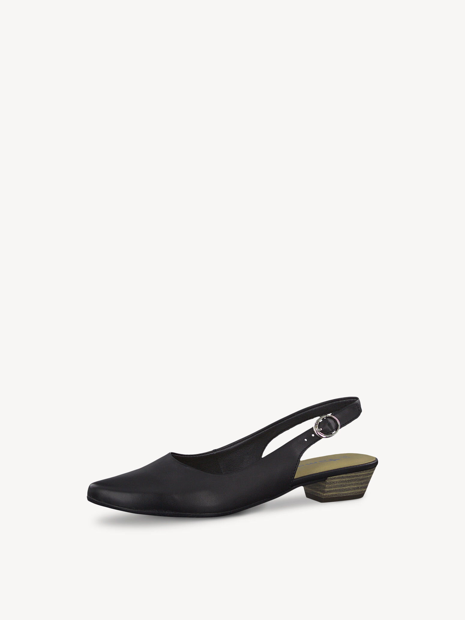 Escarpin en cuir - noir