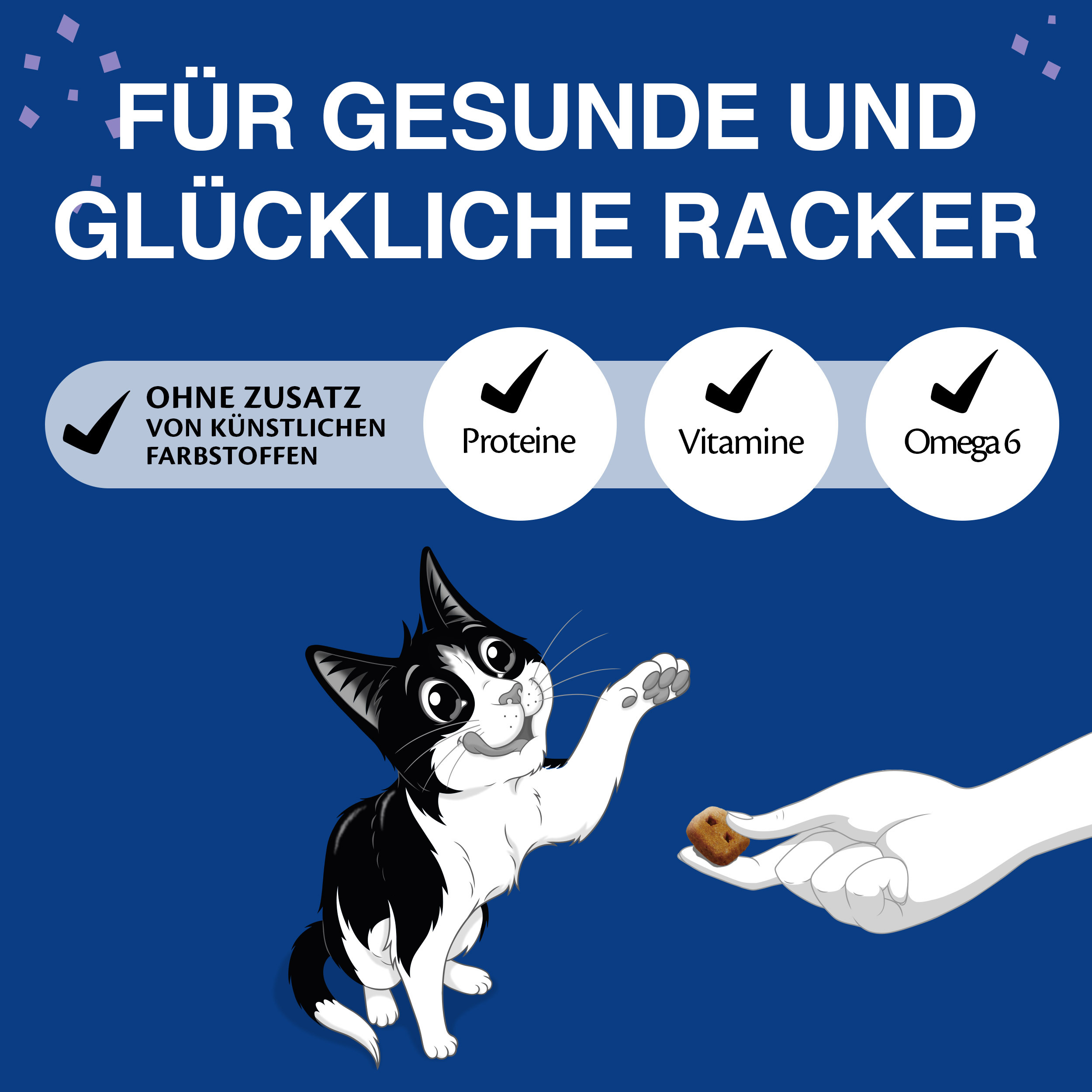 Felix Snacks Felix KnabberMix Original & Strandspaß Katzensnacks 2 x 8 Beutel à 60g