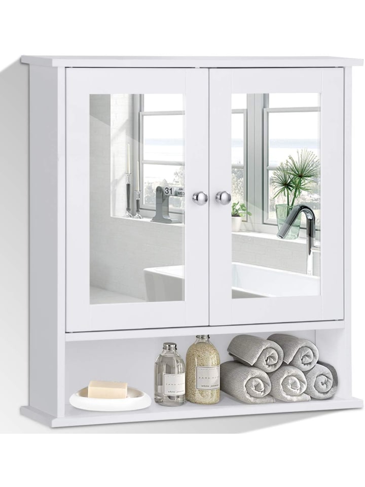 COSTWAY Spiegelschrank Badezimmer in Weiß günstig kaufen onesize
