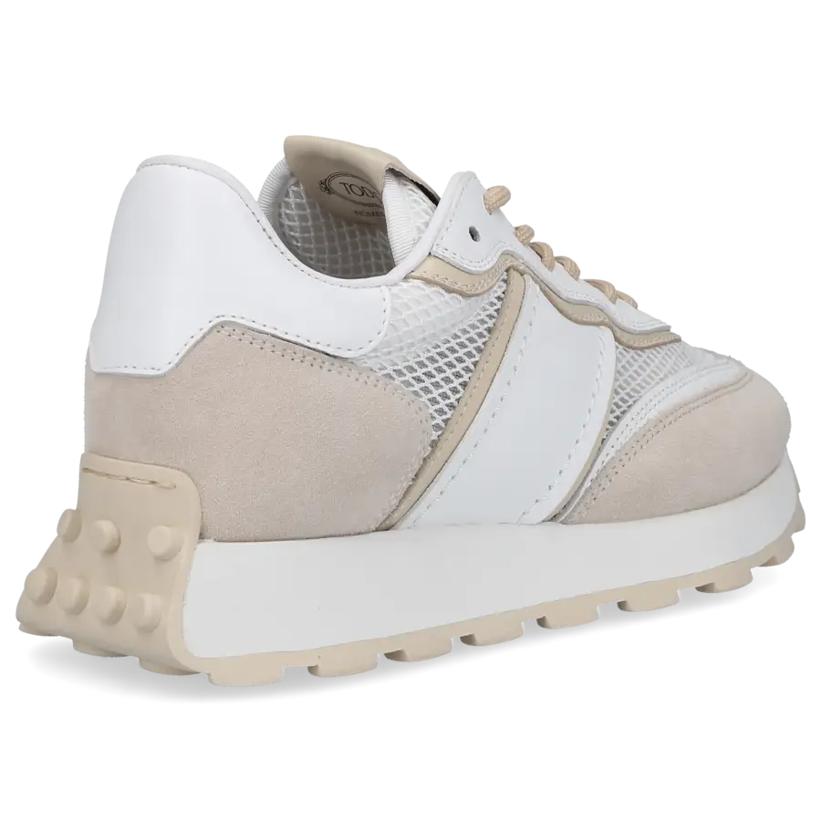Tod's - Sneaker low K0ID40 Veloursleder Textil - weiß