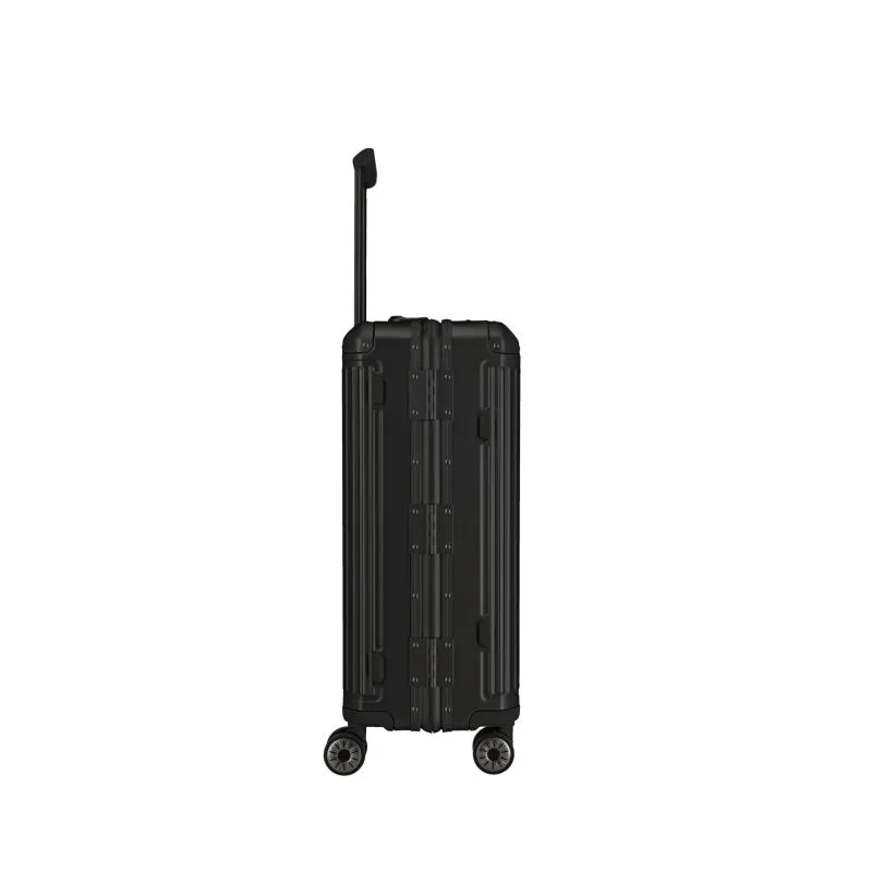 Travelite NEXT Trolley M mit 4 Rollen (67cm) - Schwarz