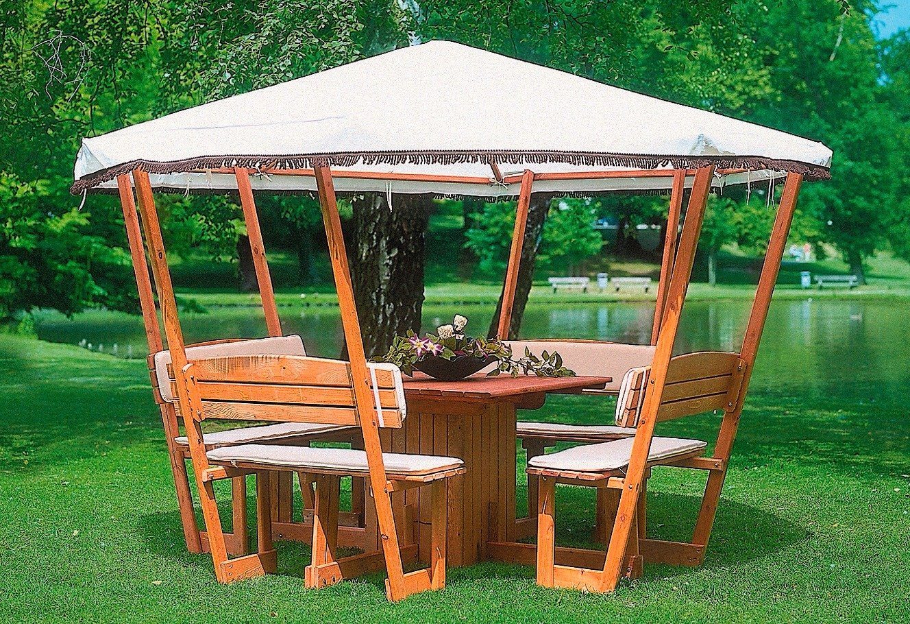 promadino Polsterauflage, für Pavillion Rosenheim beige