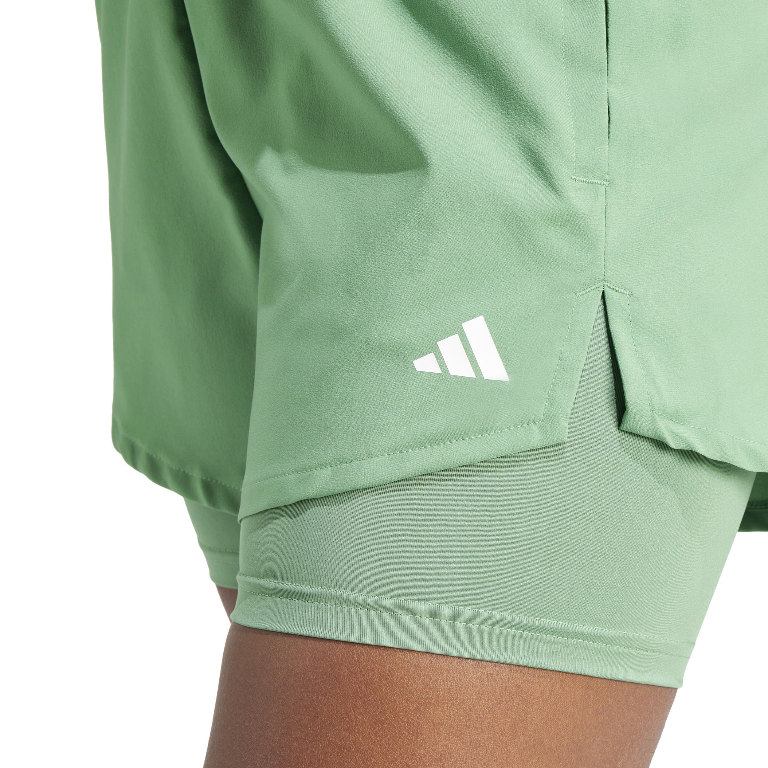 2in1 Shorts Damen - Grün