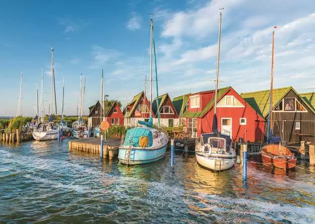 Puzzle 1000 Teile - Romantische Hafenwelt von Ahrenshoop