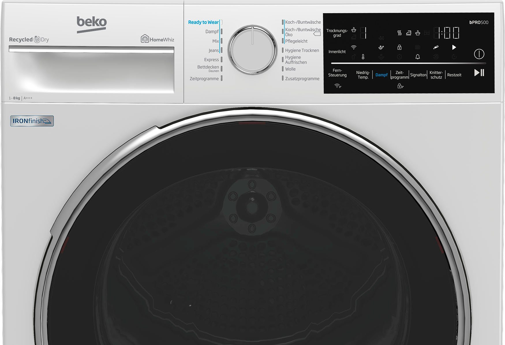 BEKO Wärmepumpentrockner B5T62243W, 8 kg