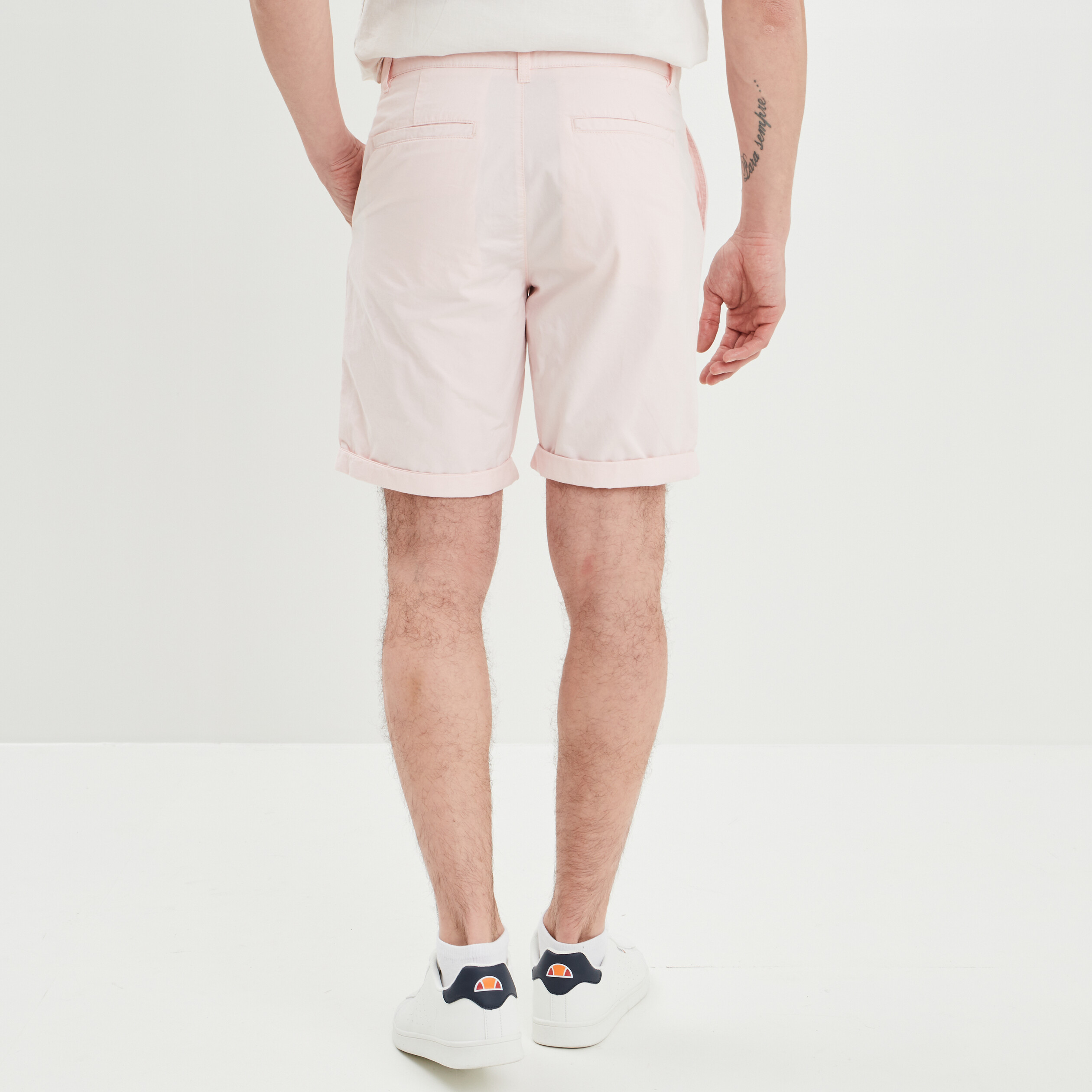 Bermuda chino regular rose homme | La Halle