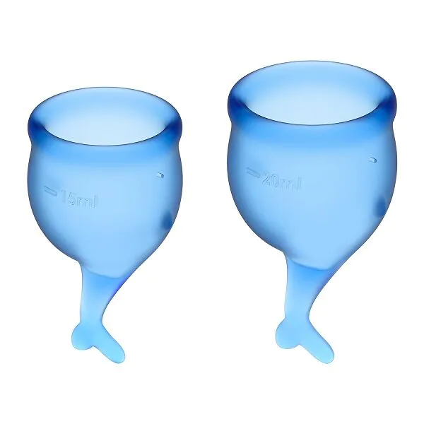 Satisfyer Feel Secure Menstruationskop Mørkeblå