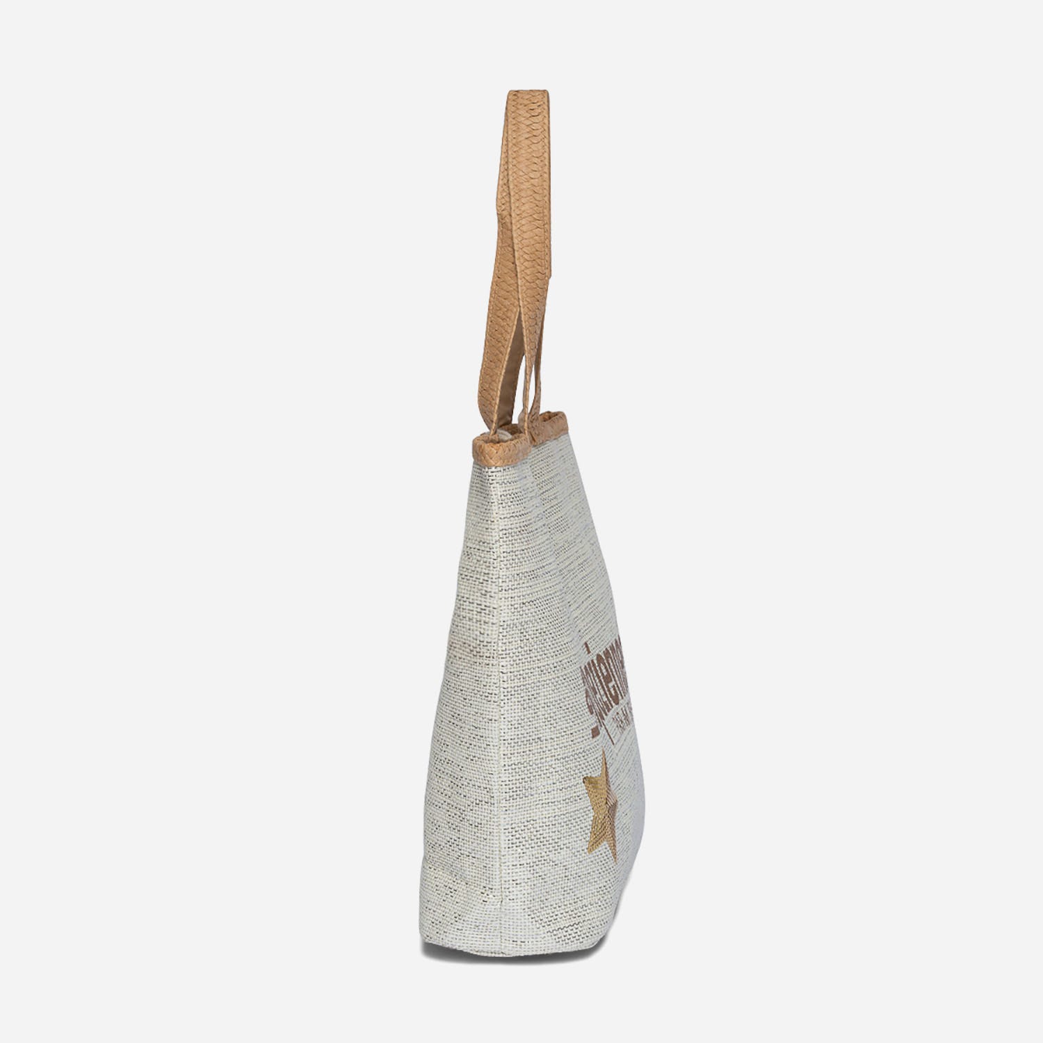 Sac cabas LES TROPÉZIENNES beige à logo