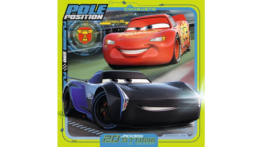 Ravensburger Puzzle - Cars 3 - Bunte Flitzer, 3 x 49 Teile