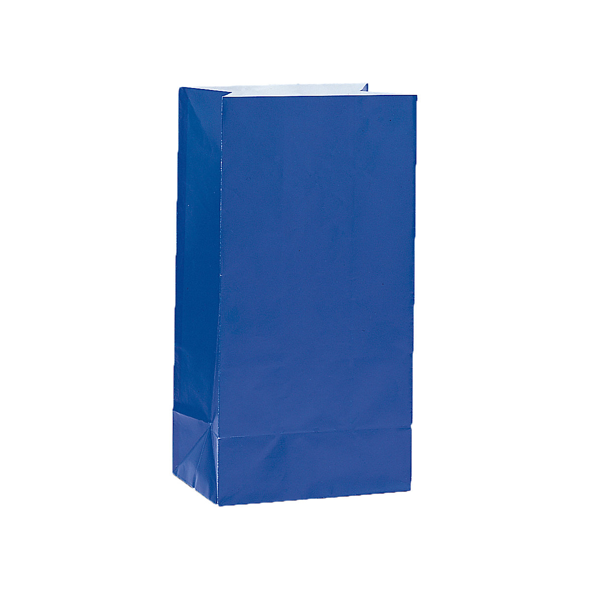 Geschenktüte Mitgebseltüte Blau, Papier, 25,4 x 13,3 cm, 12 Stück