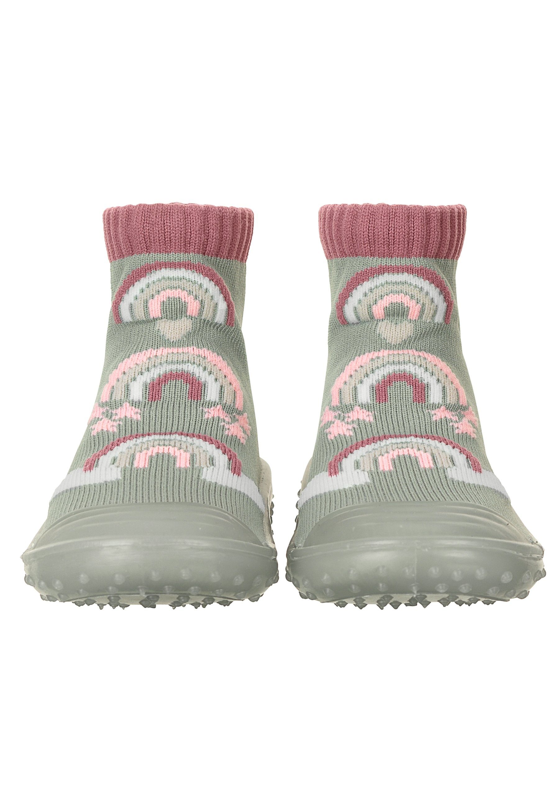 Sterntaler® Basicsocken Adventure-Socks Regenbogen (Fliesensocken mit Anti-Rutsch-Sohle und süßen Motiven) Rutschsocken mit Vollplüsch im Sohlenbereich, ABS- Söckchen