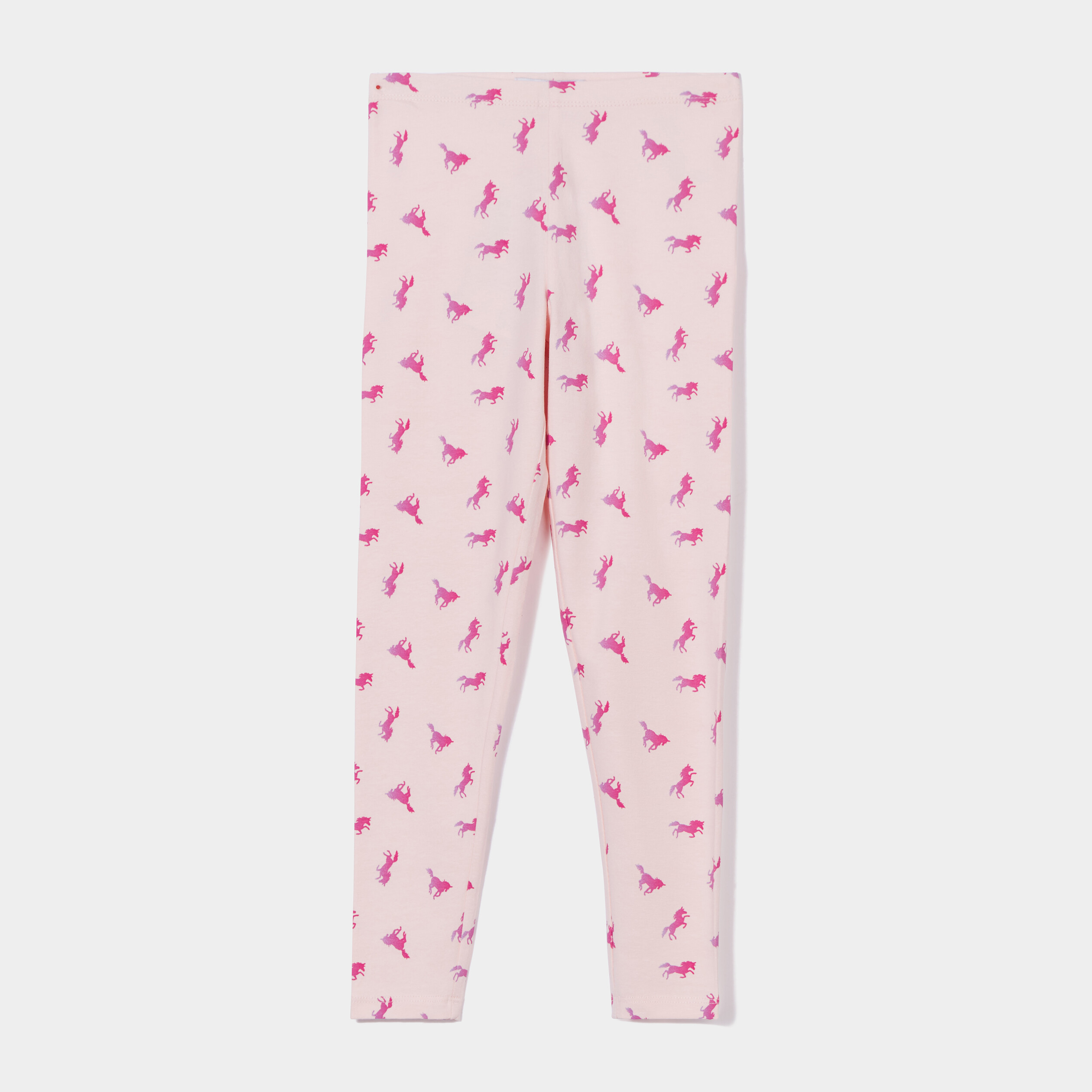 Legging élastiqué taille standard rose clair fille | La Halle