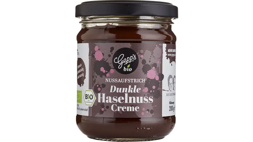 Gepp's Bio Dunkle Haselnuss Creme 200 g