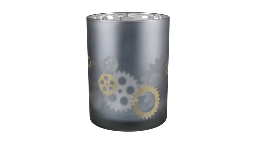 GILDE Glas Windlicht Urban H=12,5cm garu