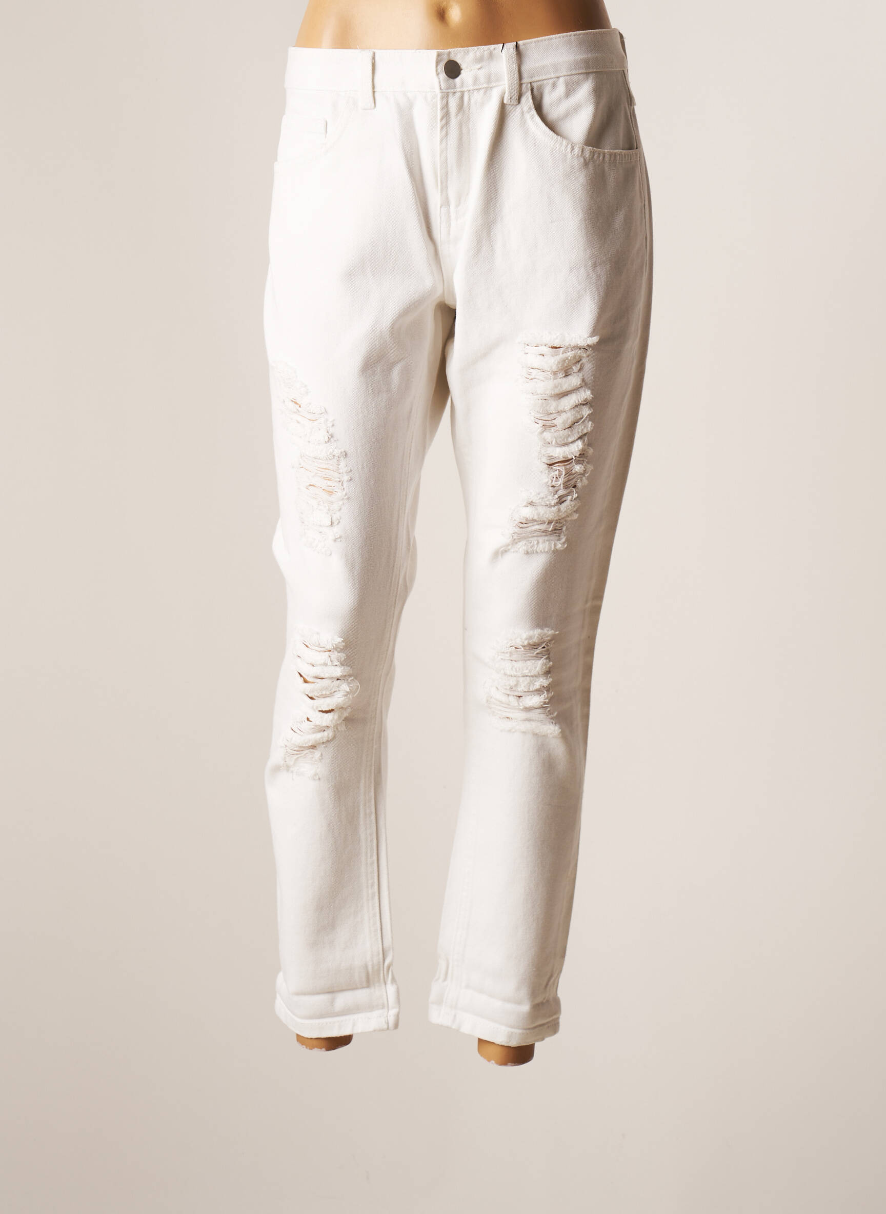 Vila Jeans Coupe Slim Femme couleur blanc