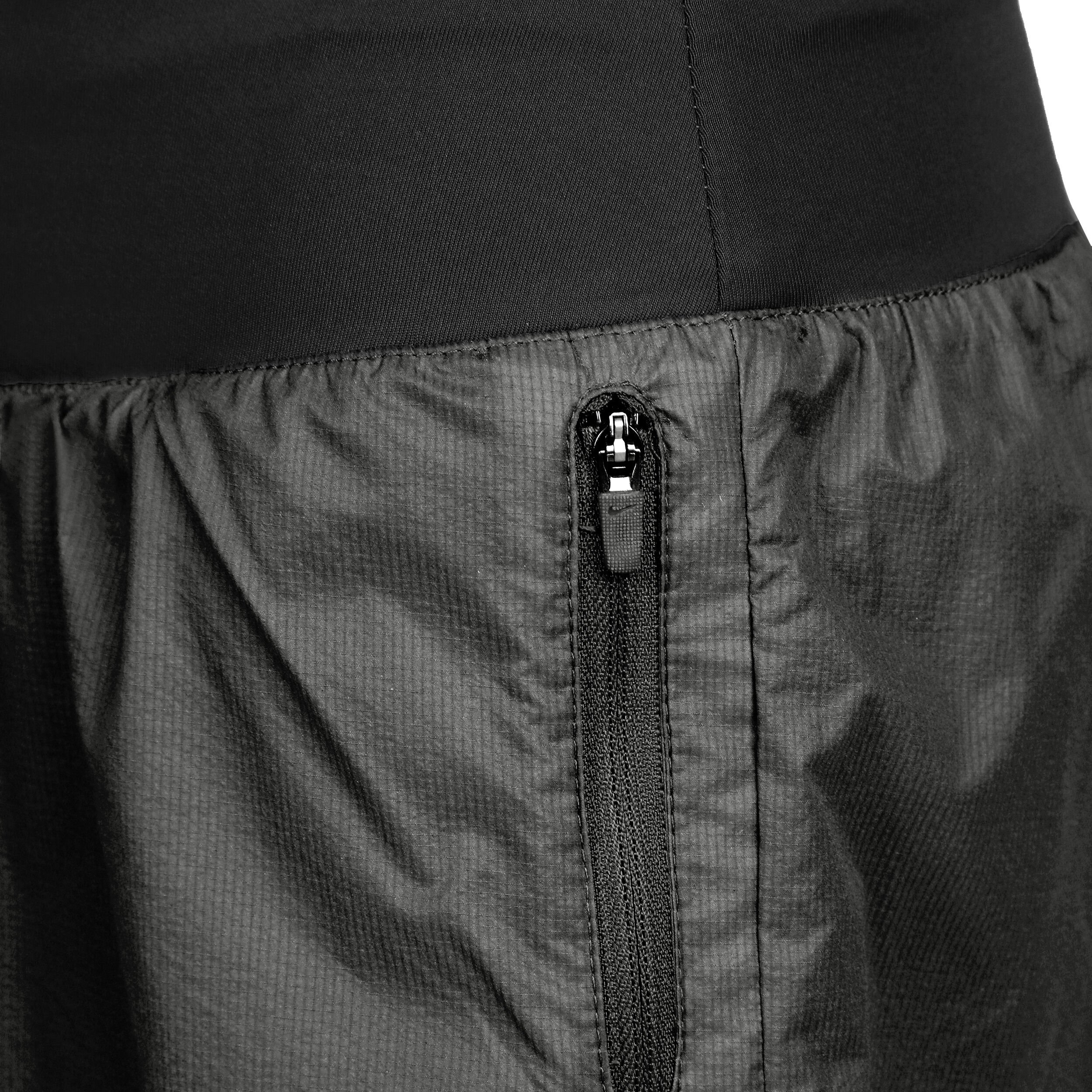 Dri-Fit Run Division Reflective Mid-Rise 3in Shorts Damen - Schwarz