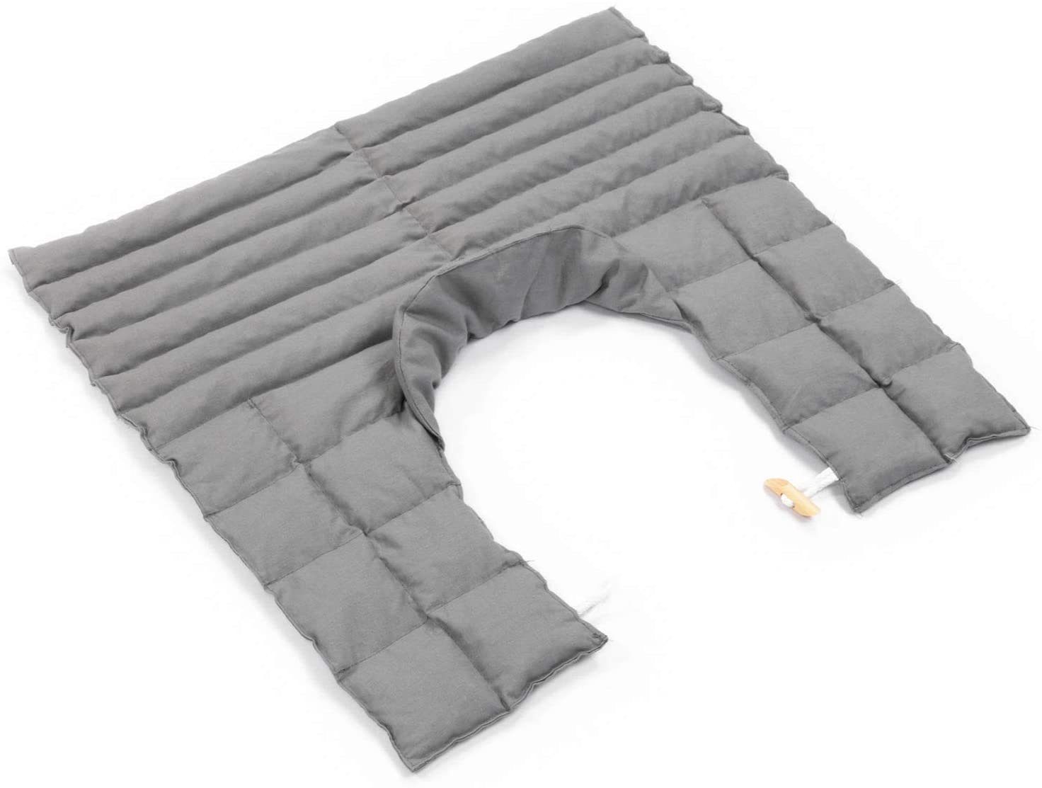 Amilian Kirschkernkissen Nackenhörnchen (Made in EU) mit Rückenteil und Stehkragen, Nackenwärmer, Nackenkissen, Wärmekissen, Wärmekompresse, Massagekissen, Kältekissen