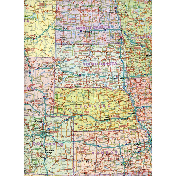 Reise Know-How Landkarte USA 1 : 4.700.000 - Straßenkarte