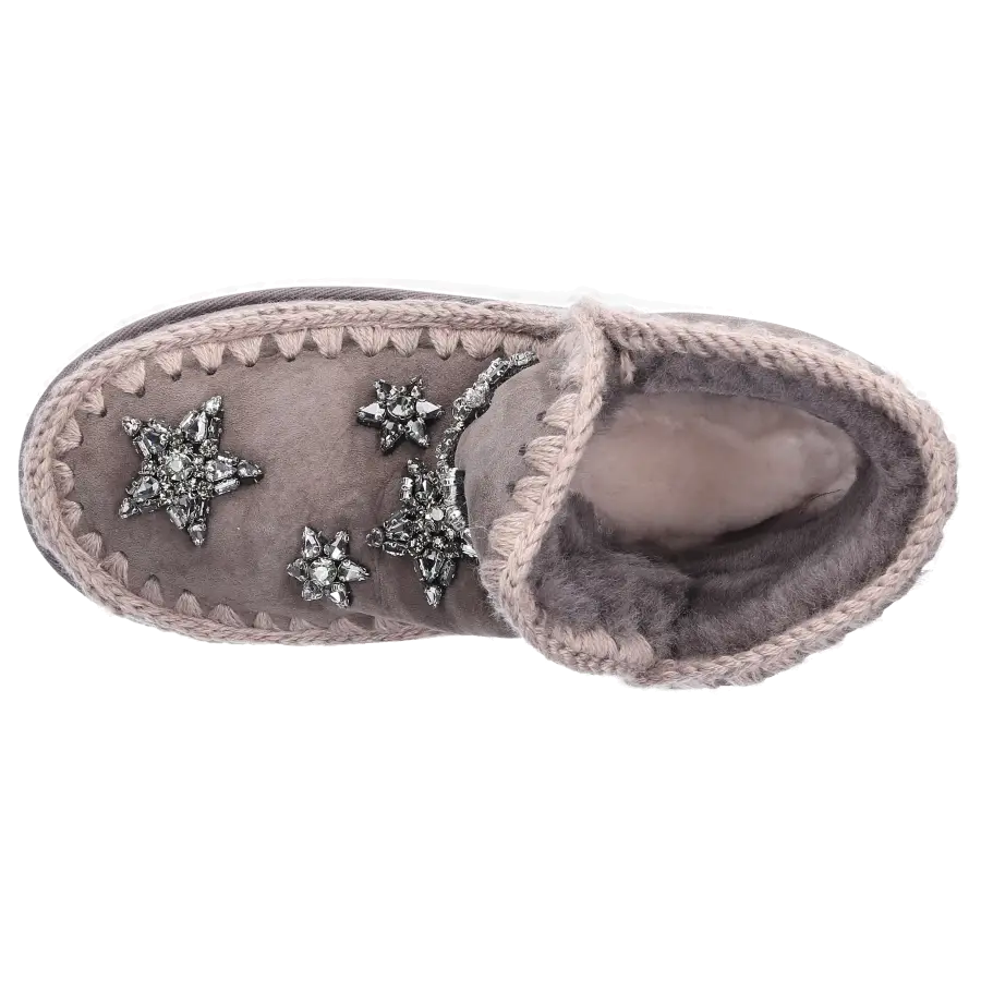 MOU - Snowboots ESKIMO STARS gefüttert - grau