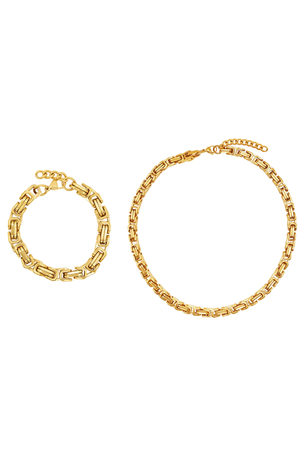 Heideman  Schmuckset Frauen mit Armband und Halskette Set Rosie goldfarben Basic