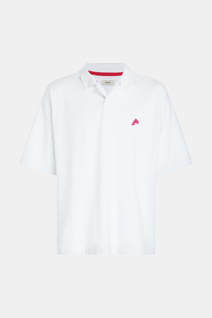 Relaxed Fit Poloshirt mit Dolphin-Badge