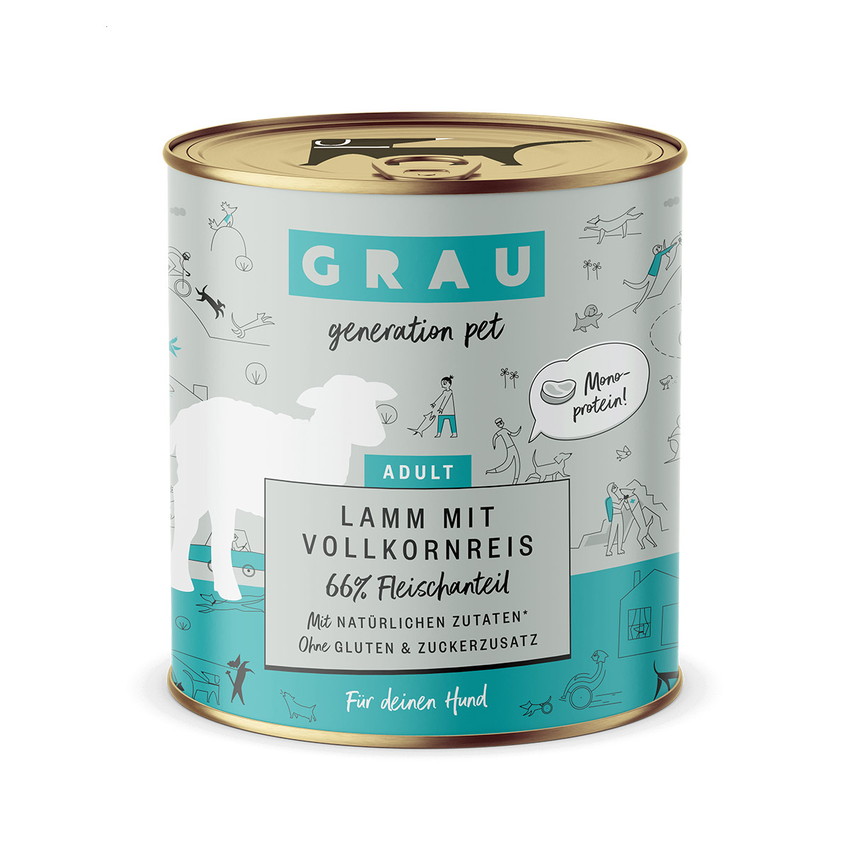 GRAU Hund Adult Lamm mit Vollkornreis günstig kaufen bei ZooRoyal