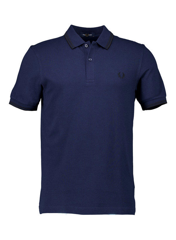 Fred Perry, Polo-Shirt, Baumwoll-Piqué, dunkelblau