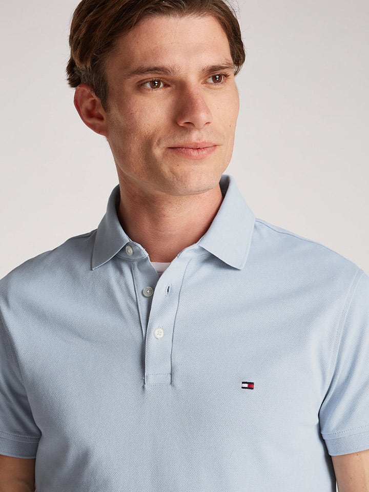Tommy Hilfiger Poloshirt in Hellblau günstig kaufen