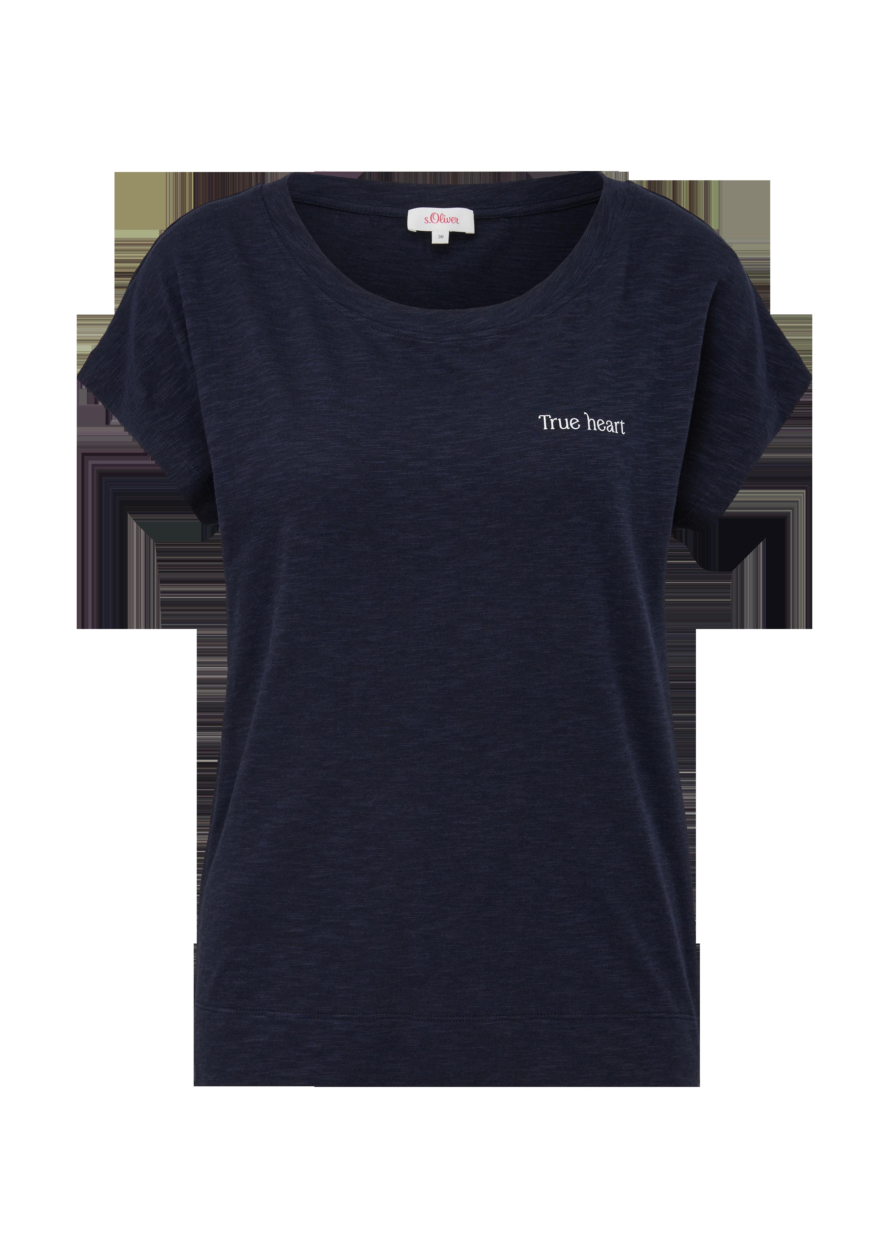 T-Shirt mit Flammgarnstruktur  2132895-59D0