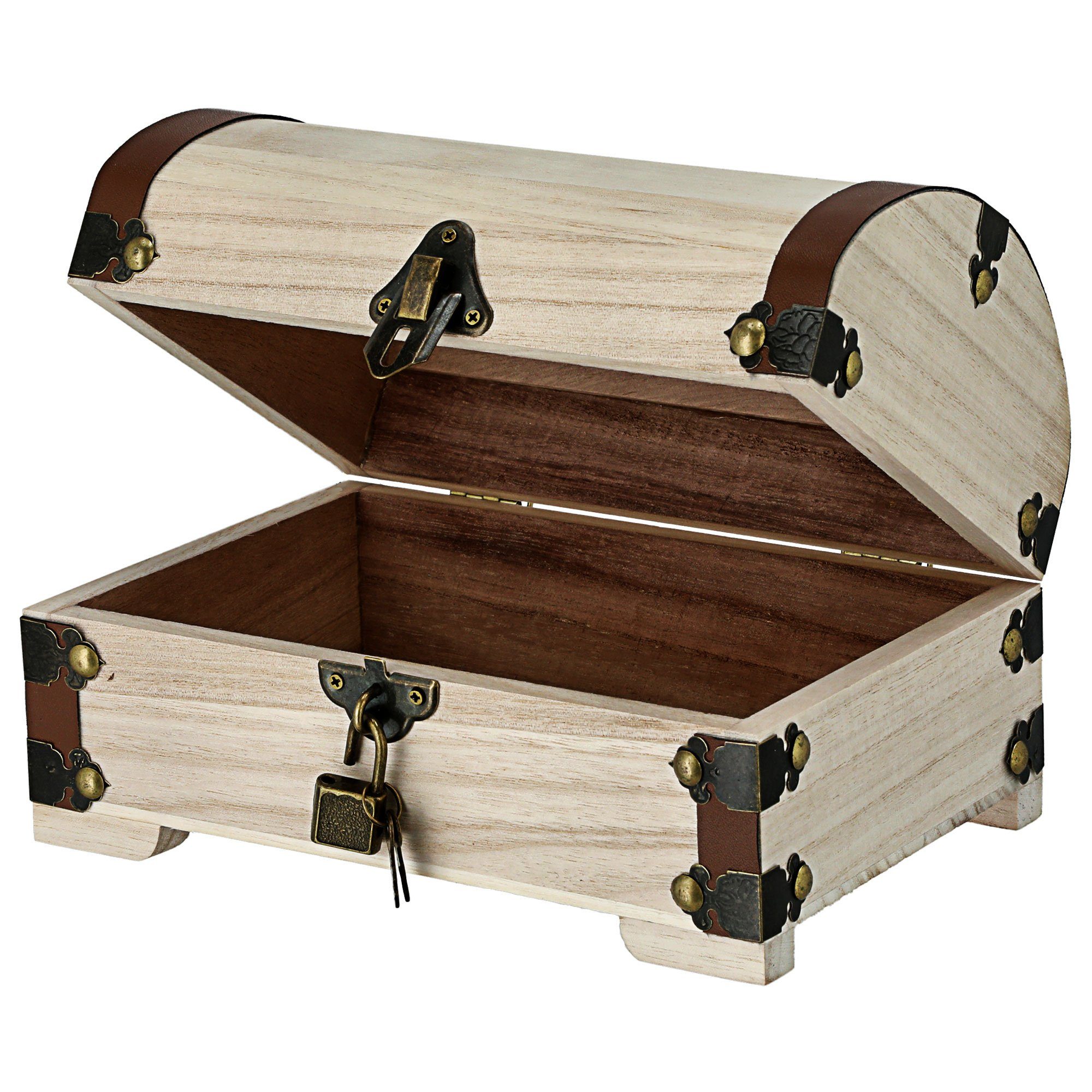 CEPEWA Truhe Holztruhe Truhe Aufbewahrung Schatztruhe Holz