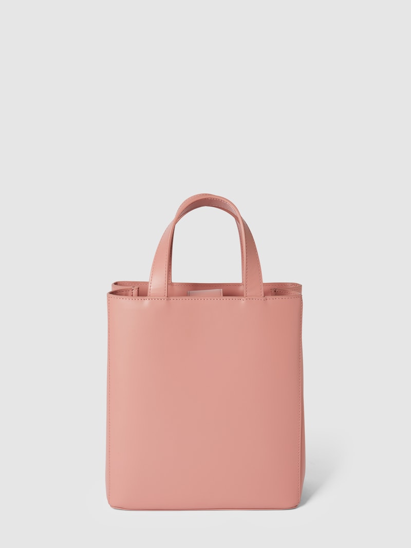 Tote Bag mit Label-Applikation Modell 'Paper' in rosé