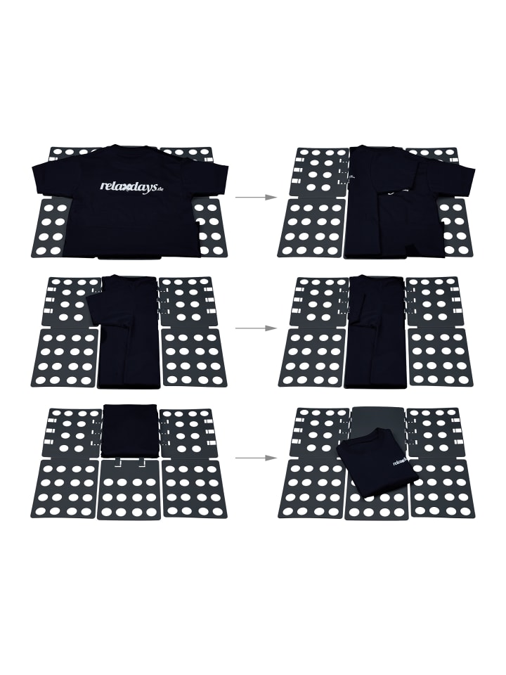 relaxdays Faltbrett in Schwarz günstig kaufen onesize