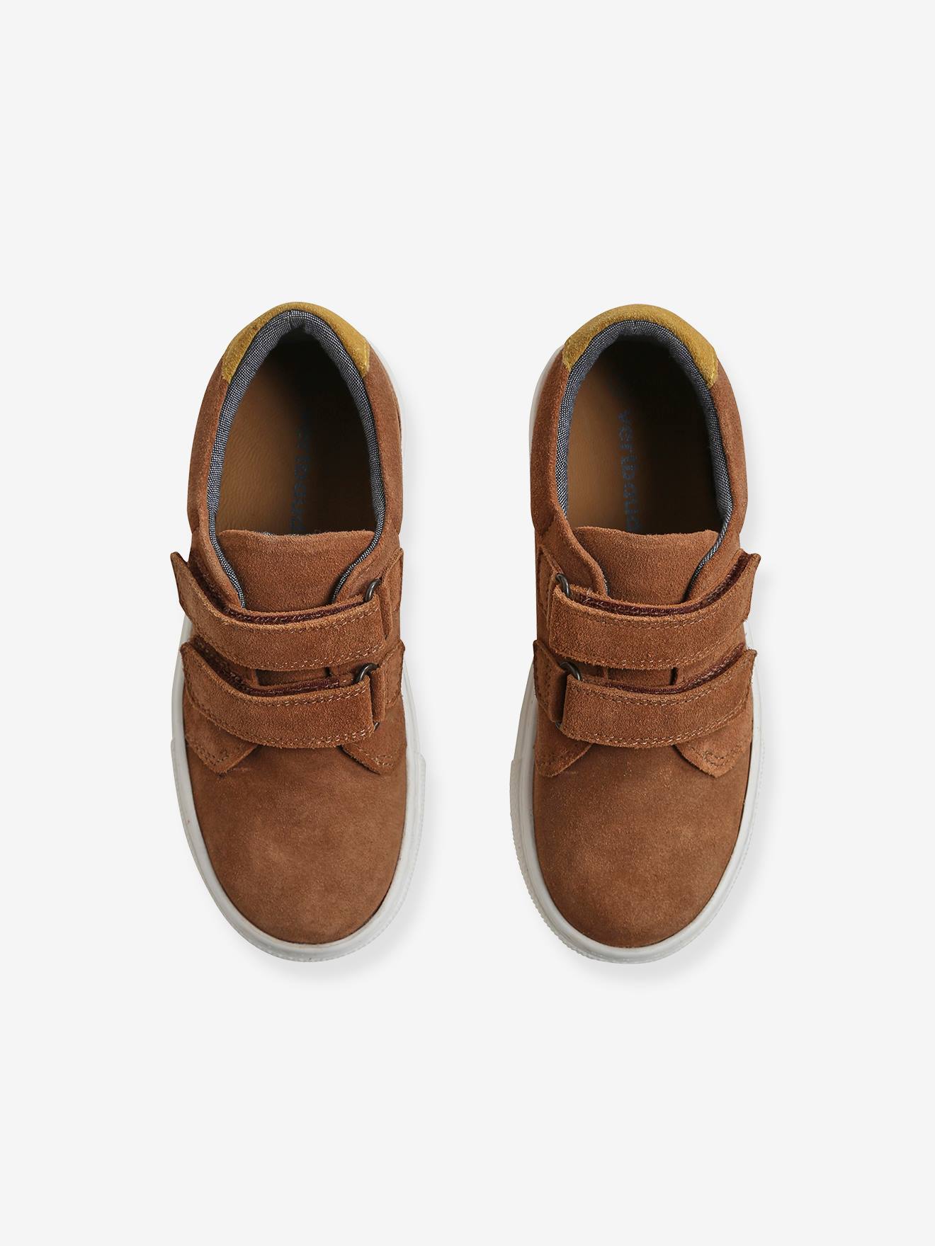 Vertbaudet Jungen Sneakers mit Klettverschluss - camelfarben