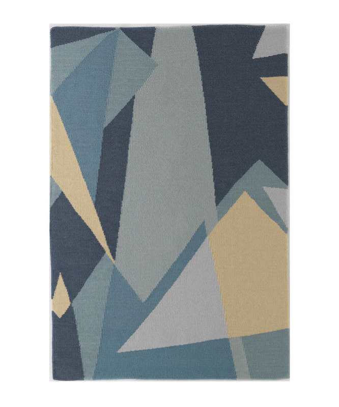 Tapis deco kilim en laine GRAPHIC