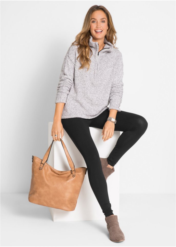 Baumwoll-Leggings mit elastischem Komfortbund