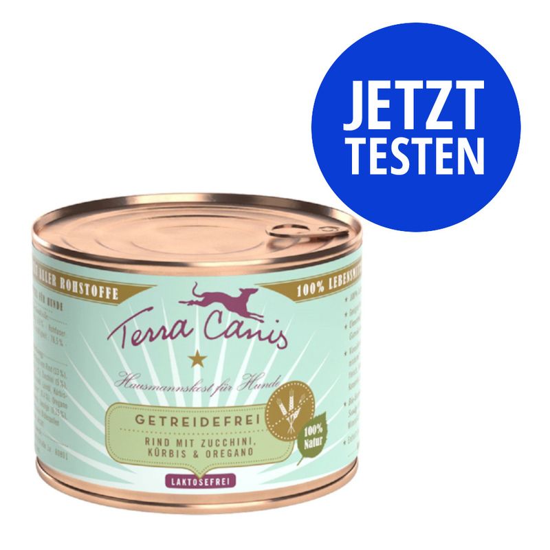 Probierpaket Terra Canis Getreidefrei 12 x 200 g