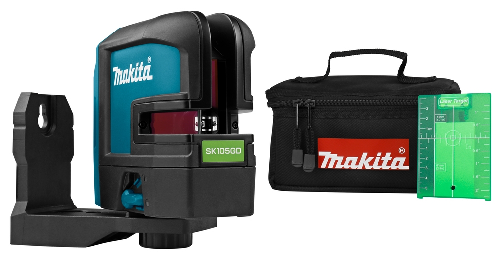 Makita SK105GDZ Laser autonivelant în cruce verde, fără baterii și încărcător