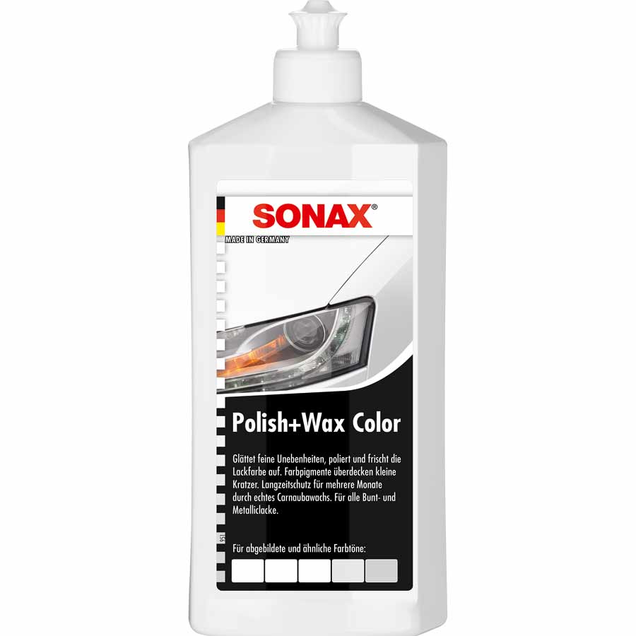 SONAX Politur Polish & Wax Color Pro, weiß, 500 ml - ATU