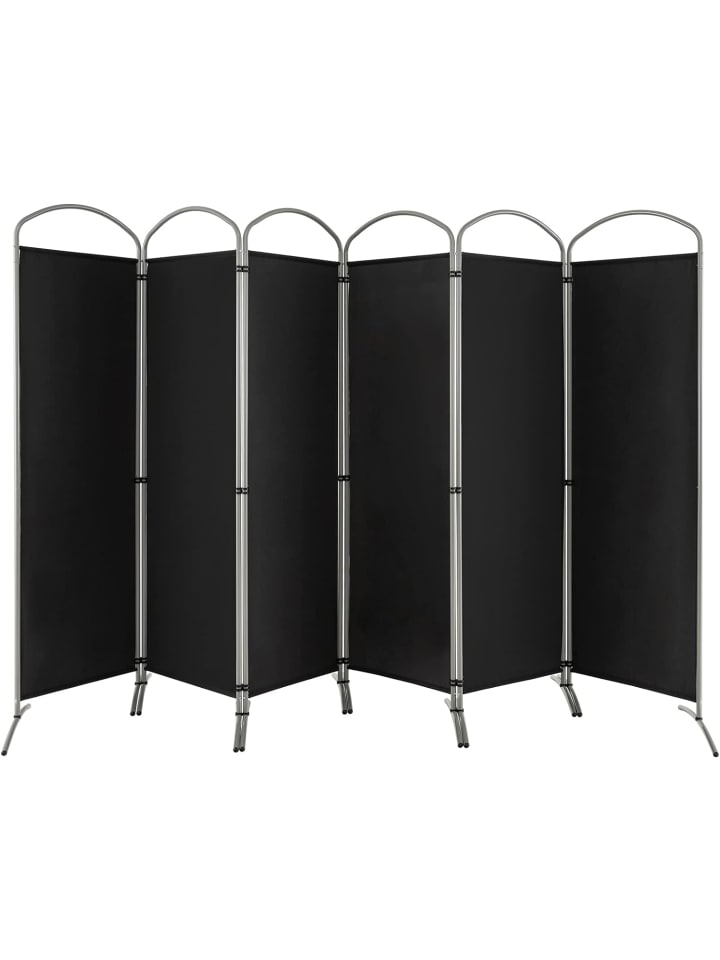 COSTWAY Raumteiler 6 tlg. 188cm in Schwarz günstig kaufen onesize