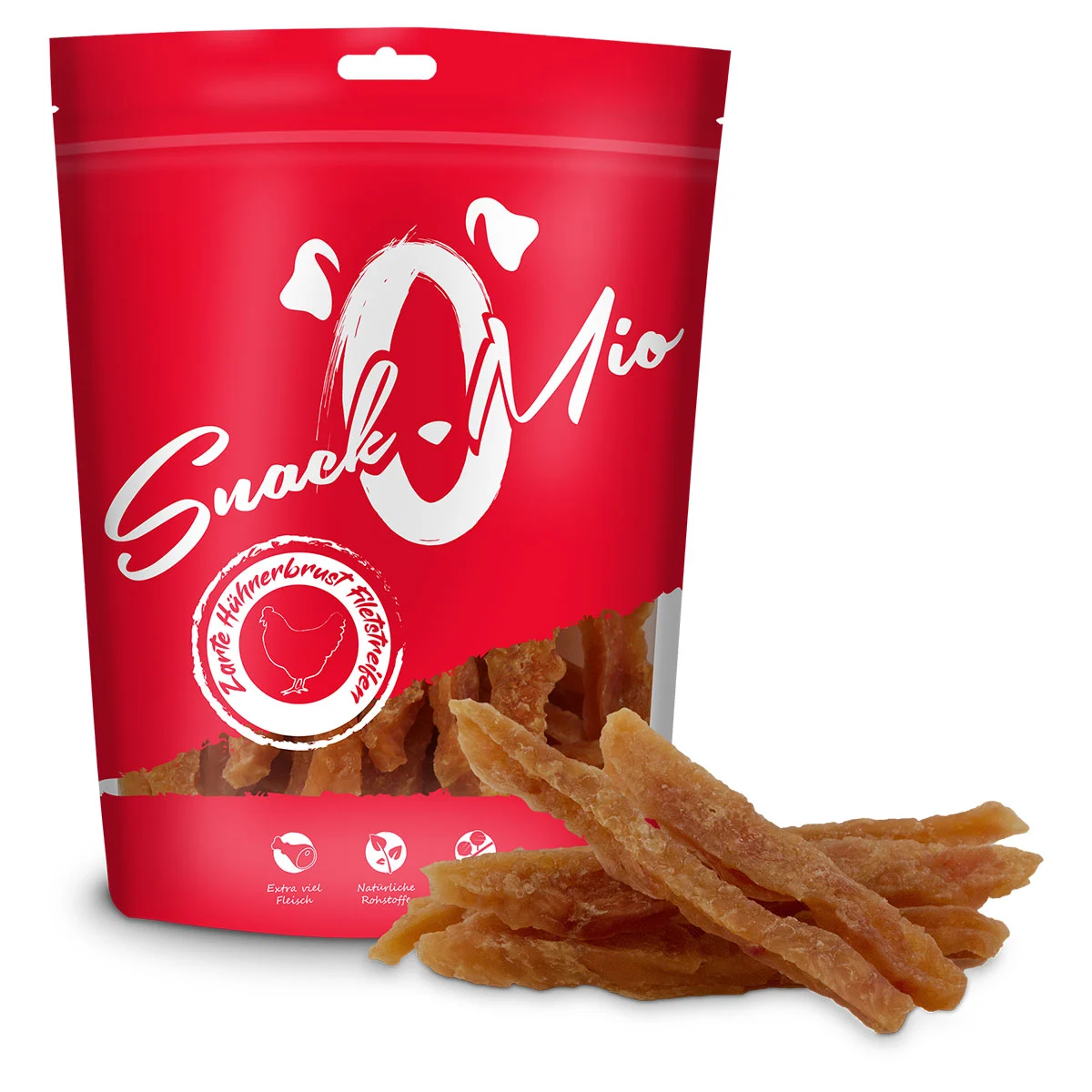 SnackOMio zarte Hühnerbrust Filetstreifen kaufen bei ZooRoyal