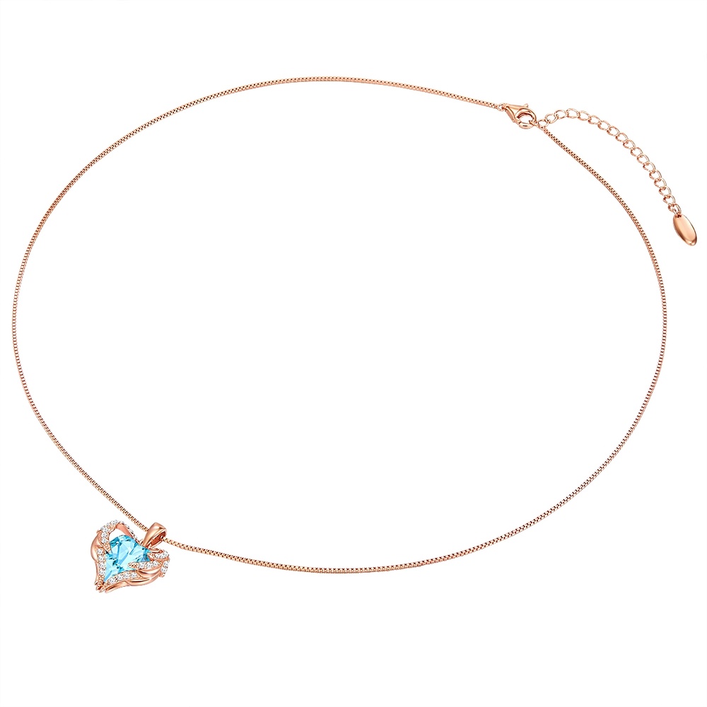 Rafaela Donata Collier en argent Coeur orné de cristaux Swarovski Orné de cristaux Swarovski en  collier