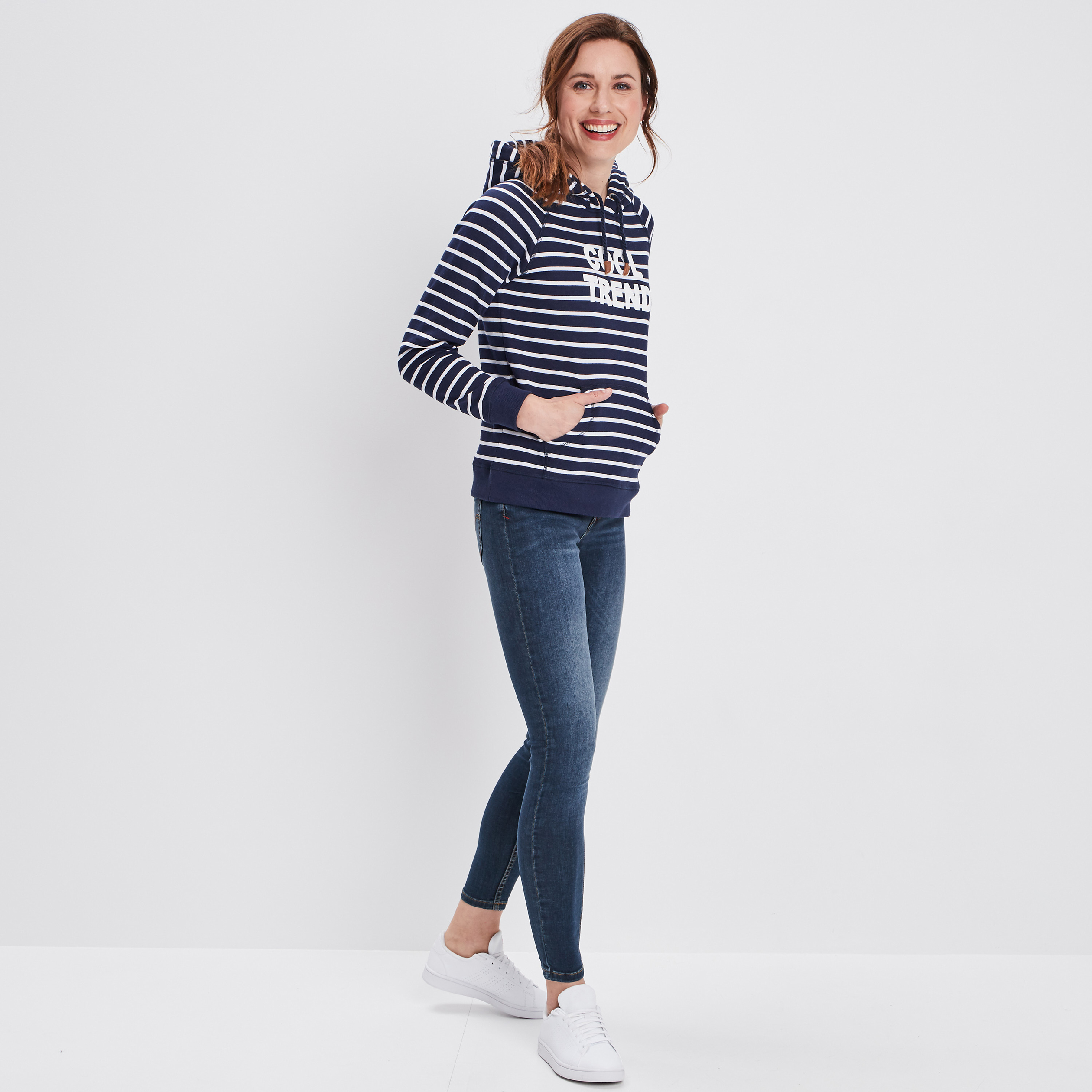 Jeans skinny délavé Creeks denim brut femme | La Halle