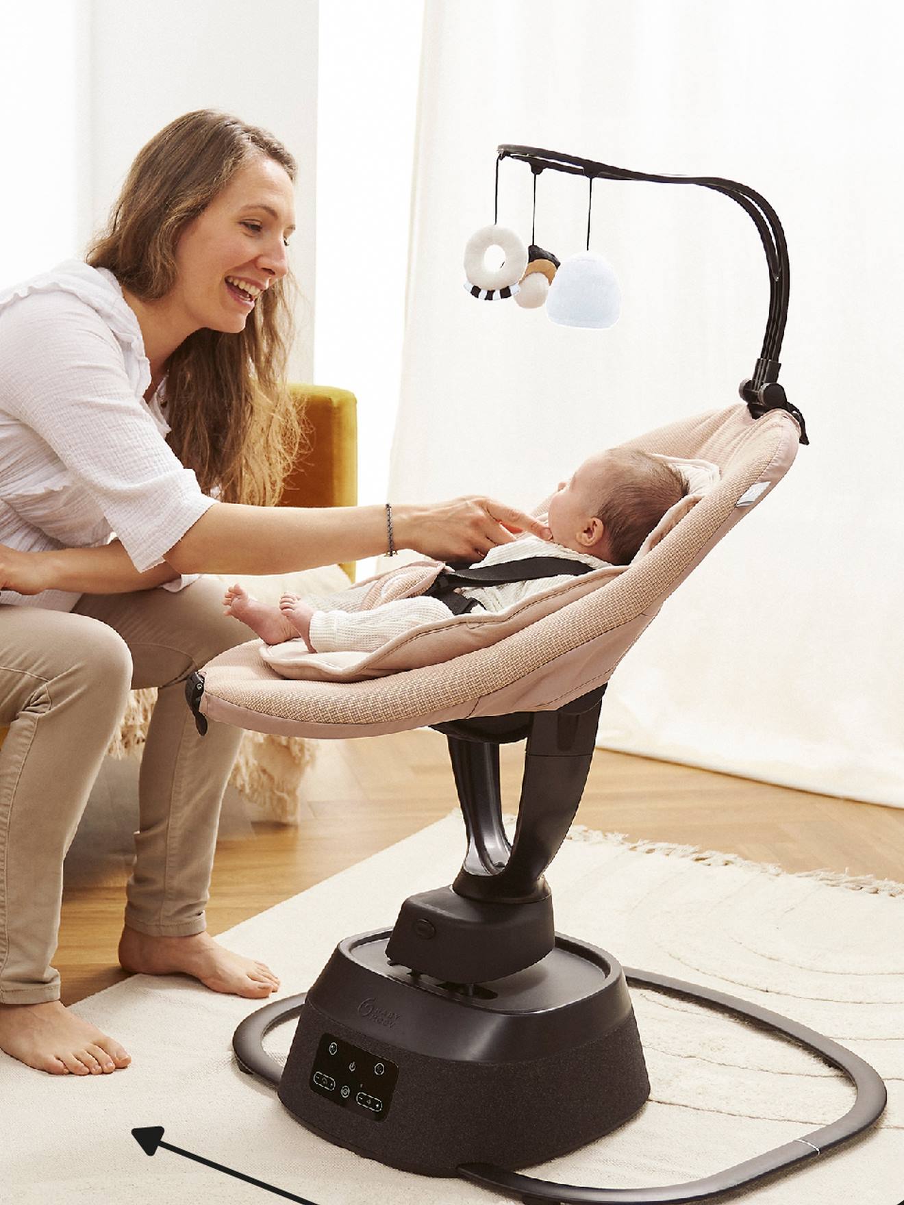 Babymoov Elektrische Babywippe Swoon Evolution Connect BABYMOOV - beige