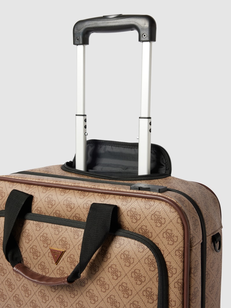 Trolley mit Allover-Muster Modell 'VEZZOLA' in beige