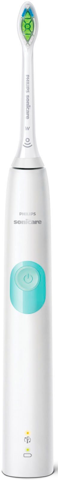 Philips Sonicare Elektrische Zahnbürste HX6807/51, Aufsteckbürsten: 2 St., ProtectiveClean 4300 mit Schalltechnologie, inkl. Clean Putzprogramm