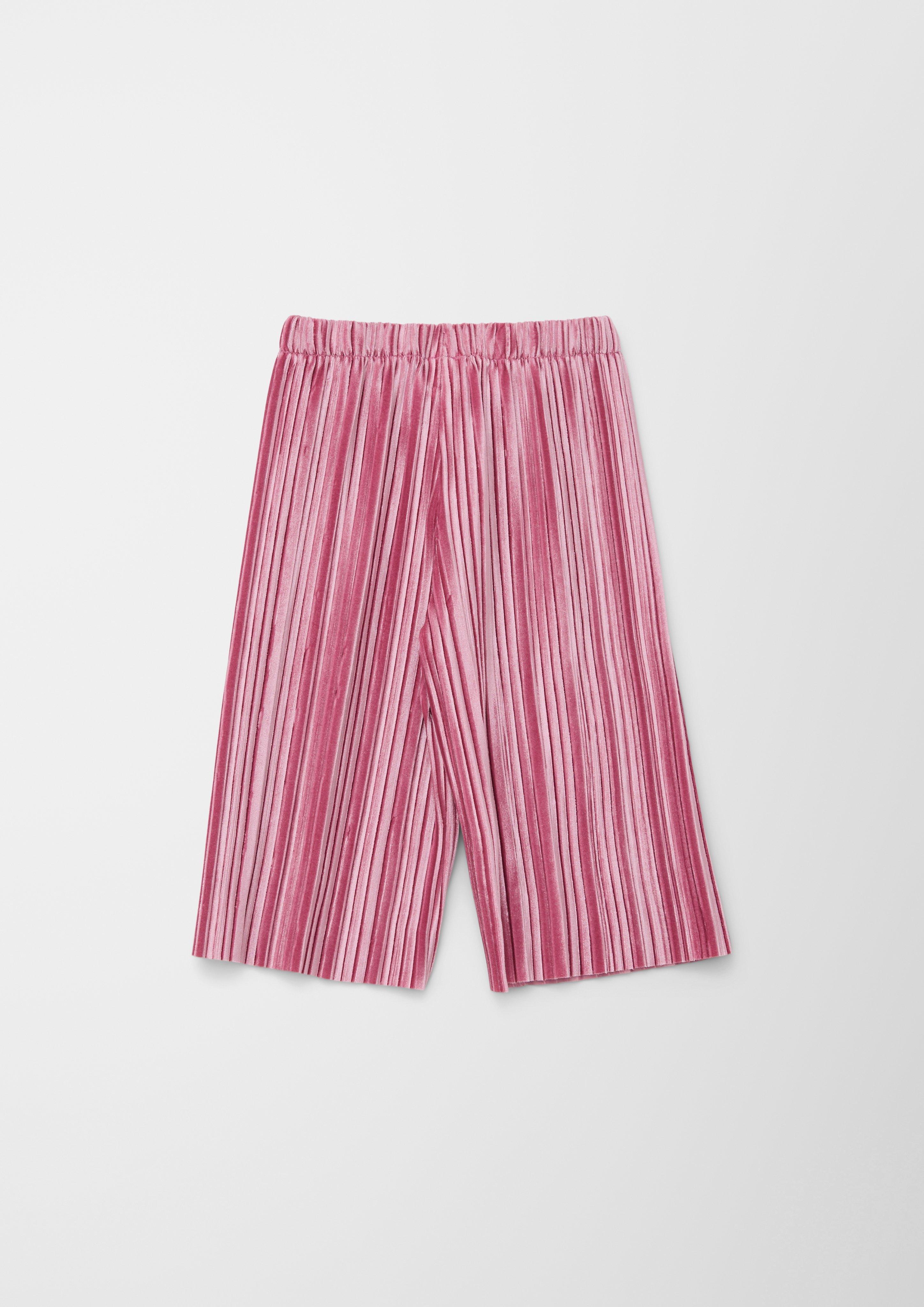 Loose: Culotte aus plissiertem Samt  2141333-4592