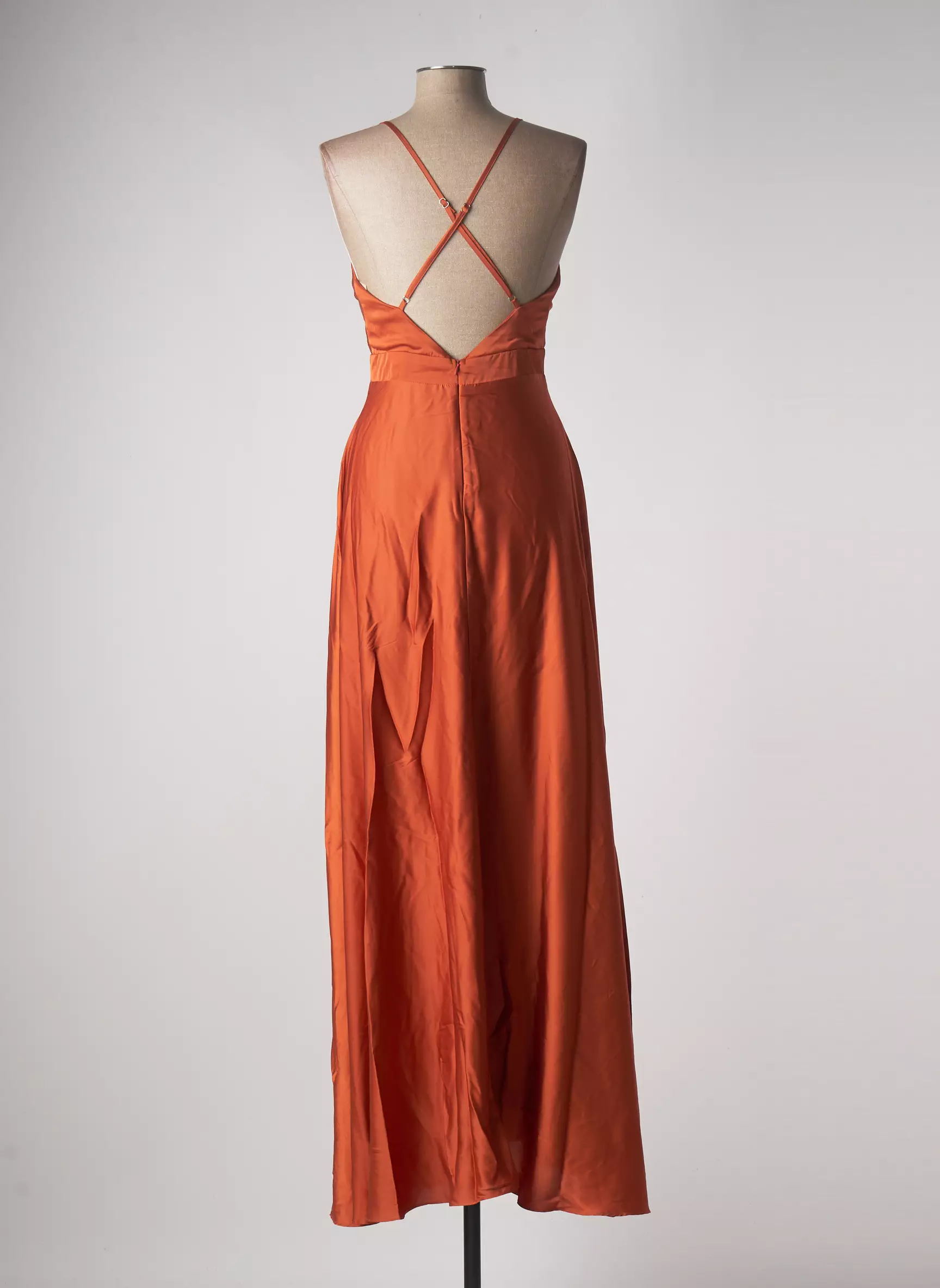 Lautinel Paris Robes Longues Femme couleur orange