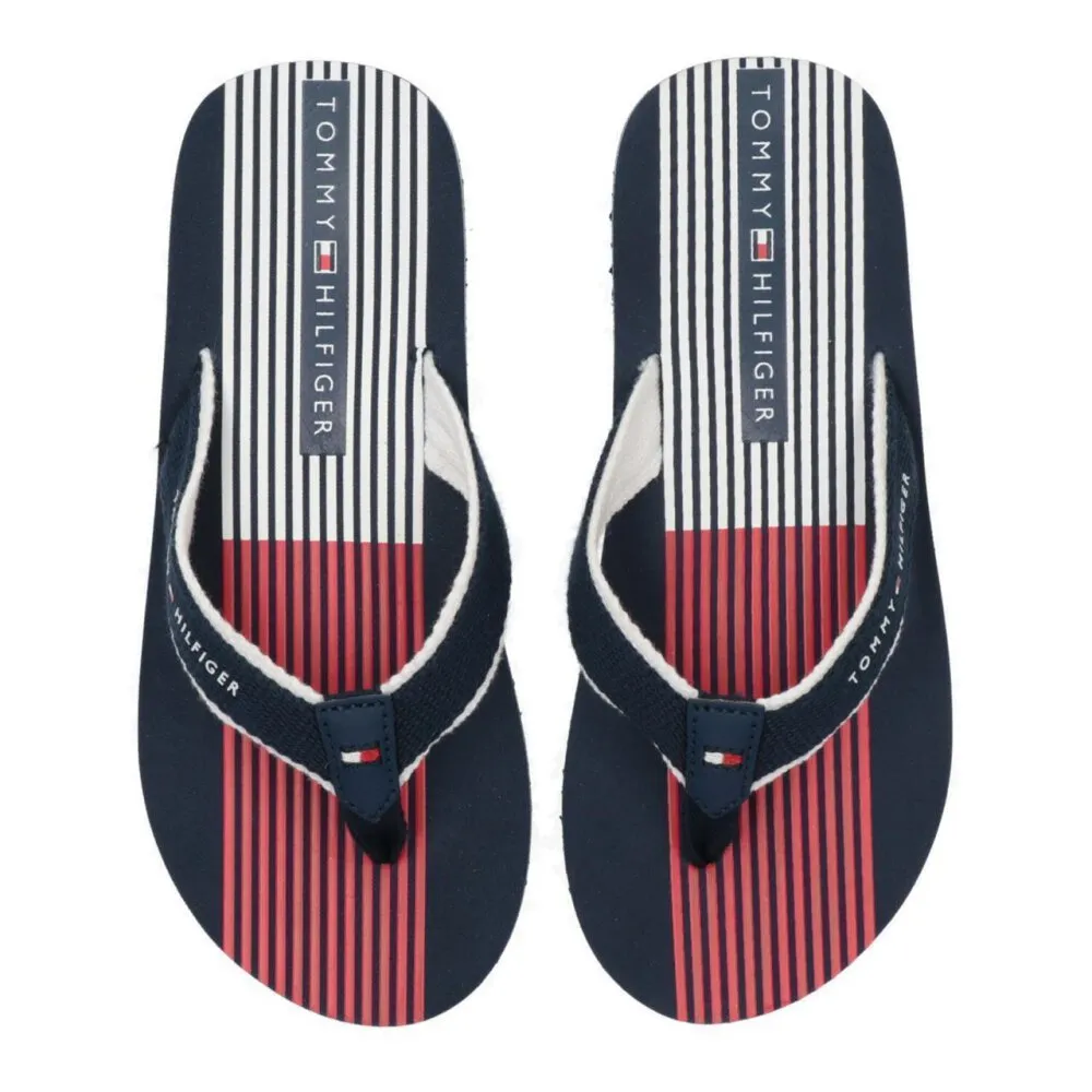 Tommy Hilfiger Flag Print Flip Flop T3B0-30984-0058800 / blau
