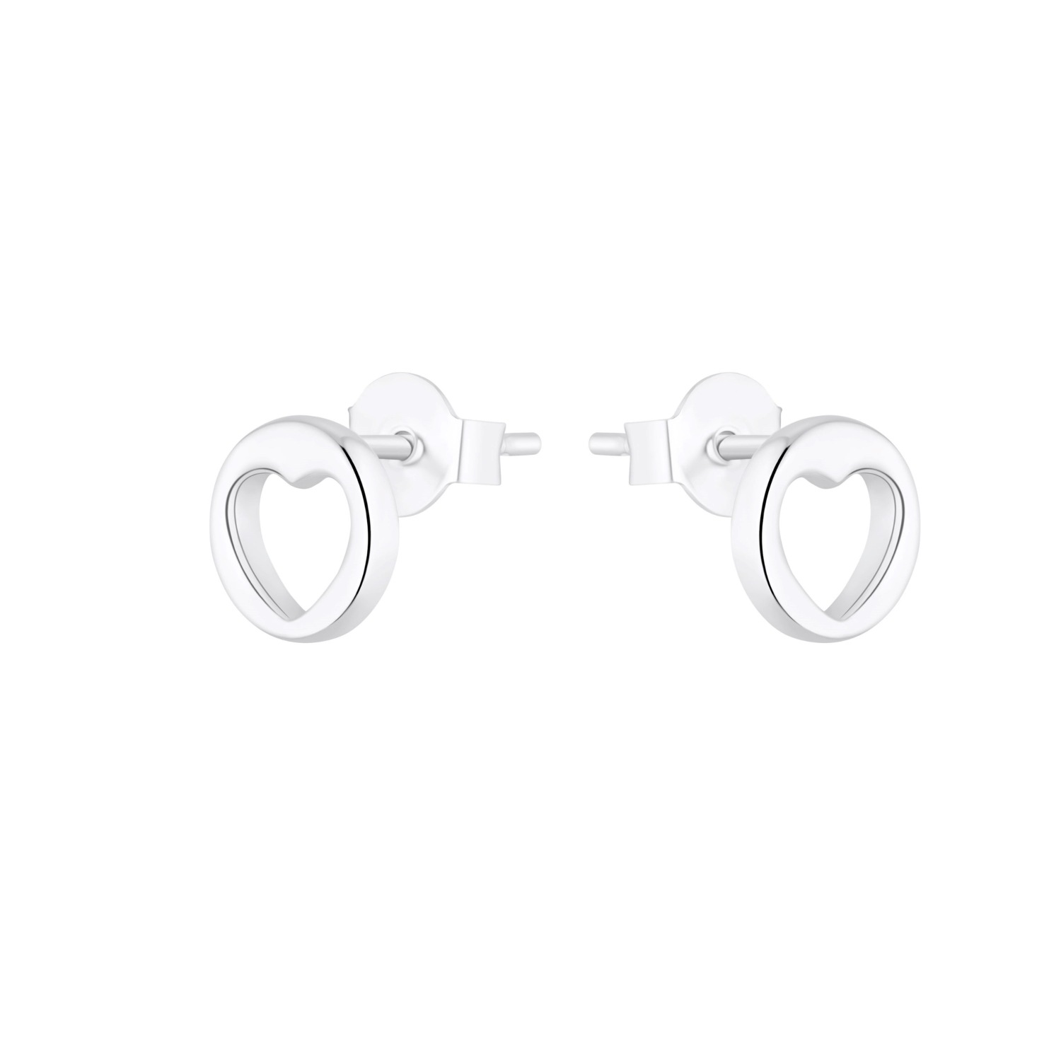 Ohrstecker für Damen. 925 Sterling Silber | Herz